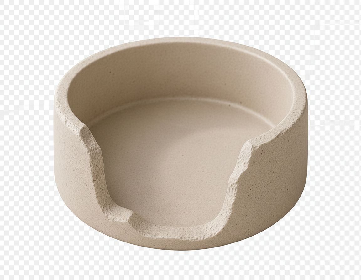 Round Ceramic Ashtray free 3D printable STL