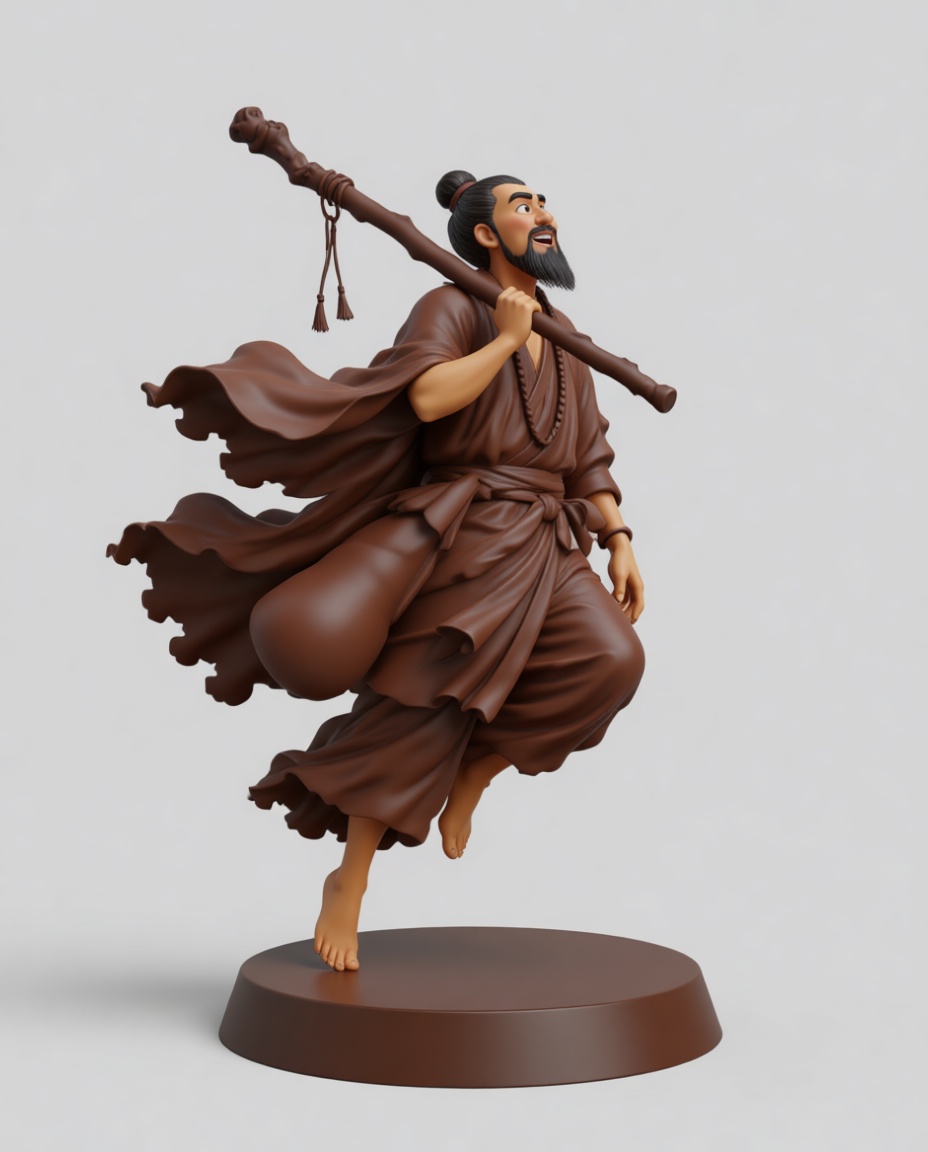 Shaolin Monk Figurine free 3D printable STL