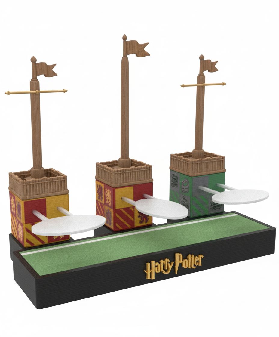 Harry Potter Quidditch Pitch Model free 3D printable STL