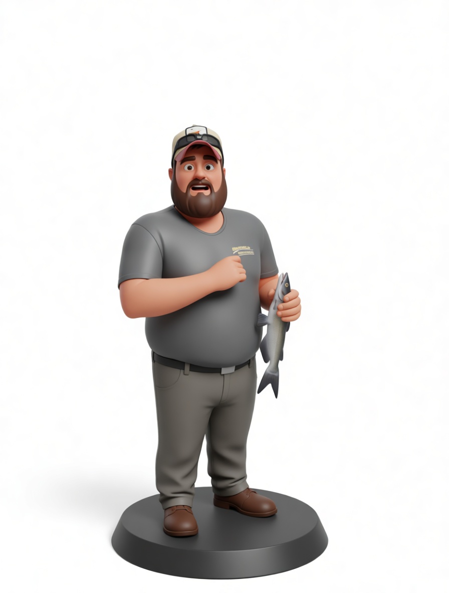 Fisherman Figurine free 3D printable STL