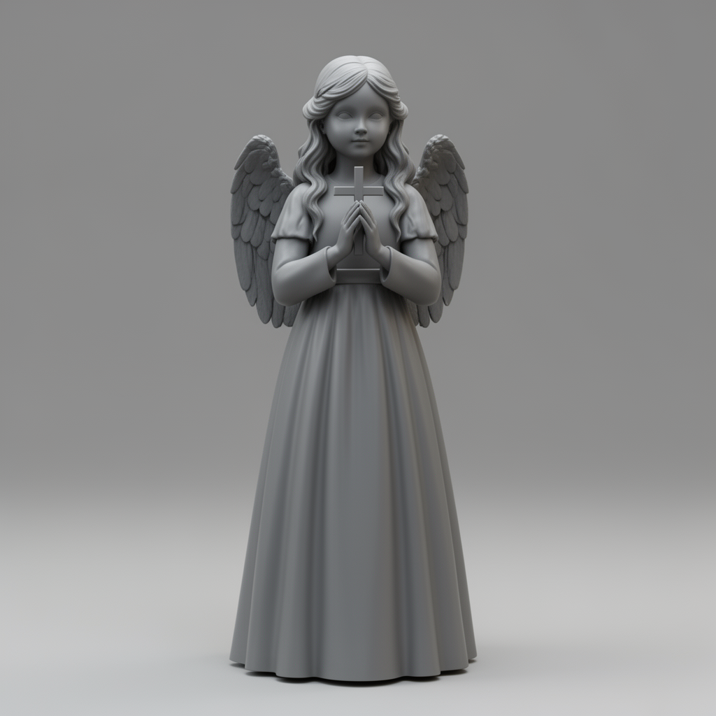 Girl First Communion Figurine free 3D printable STL