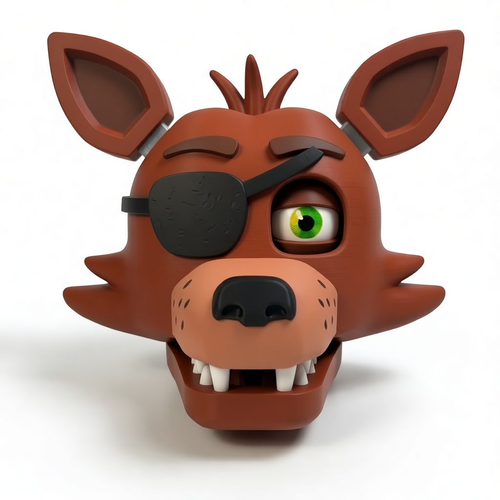 Foxy Pirate Mask free 3D printable STL