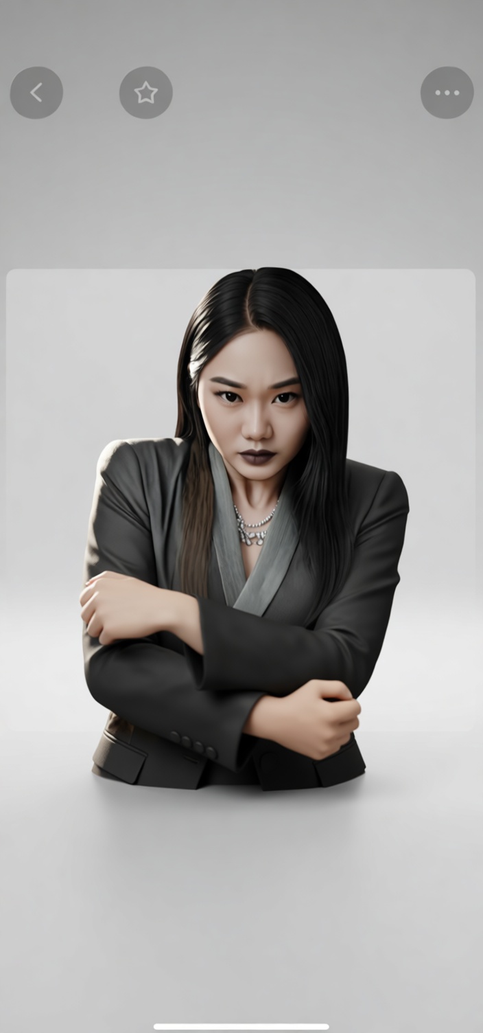 Asian Woman Bust free 3D printable STL