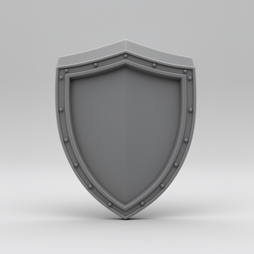 Knight Shield Medallion free 3D printable STL