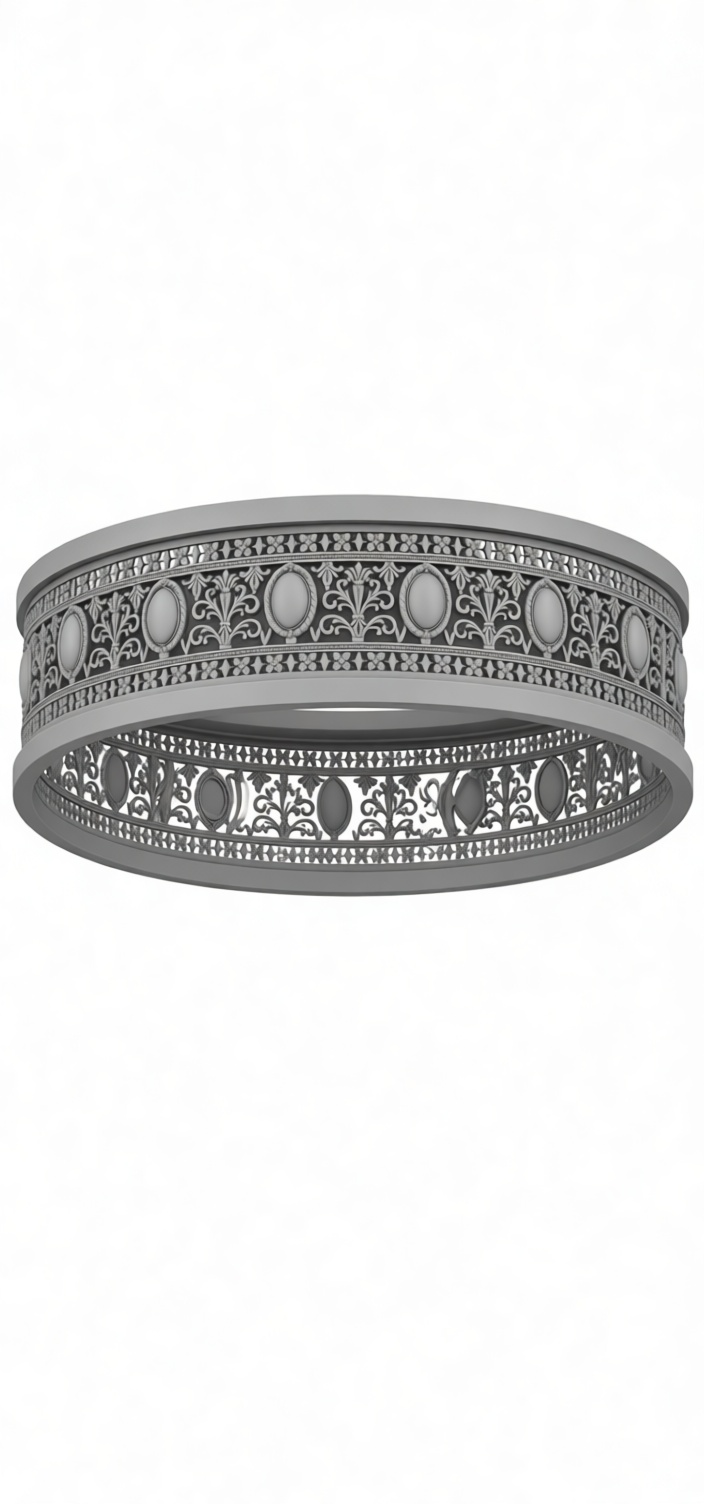Ornate Filigree Ring free 3D printable STL