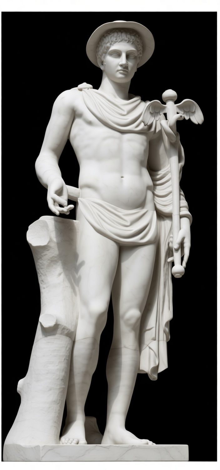 Mercury Roman God Statue free 3D printable STL