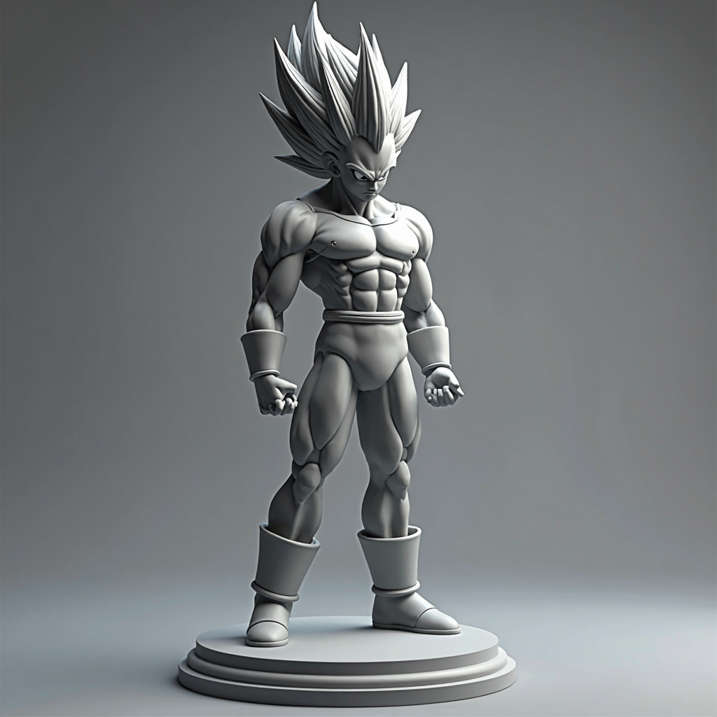 Vegeta Super Saiyan Blue Figurine free 3D printable STL