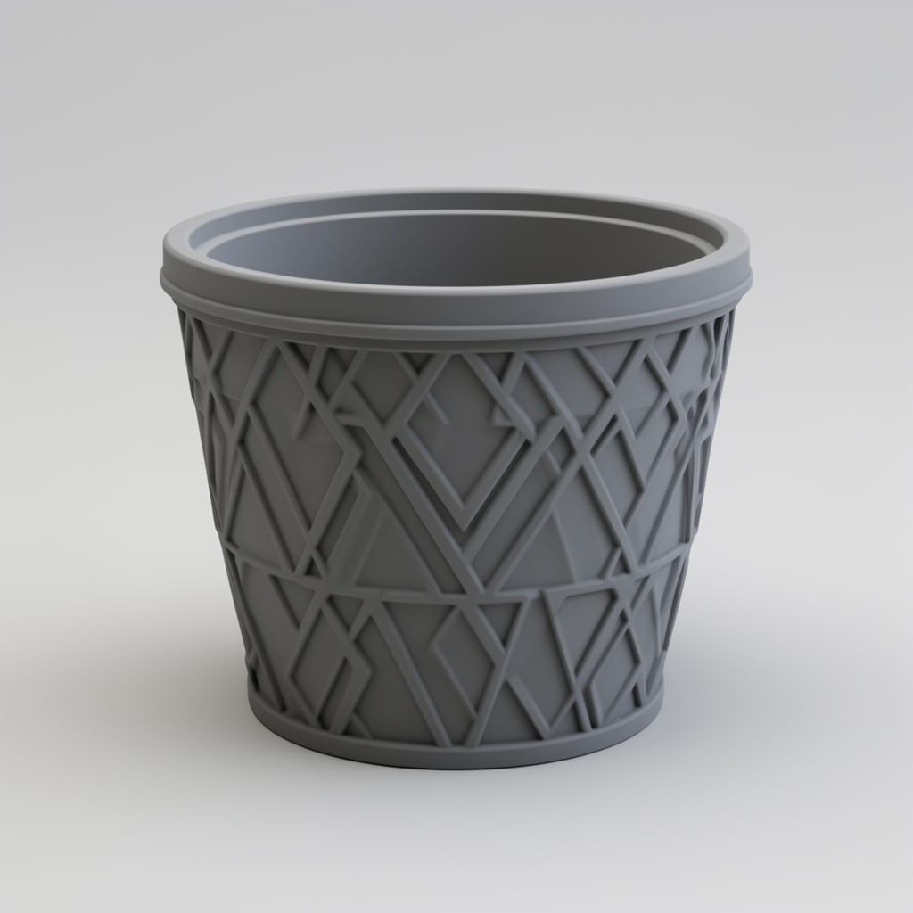 Geometric Plant Pot free 3D printable STL