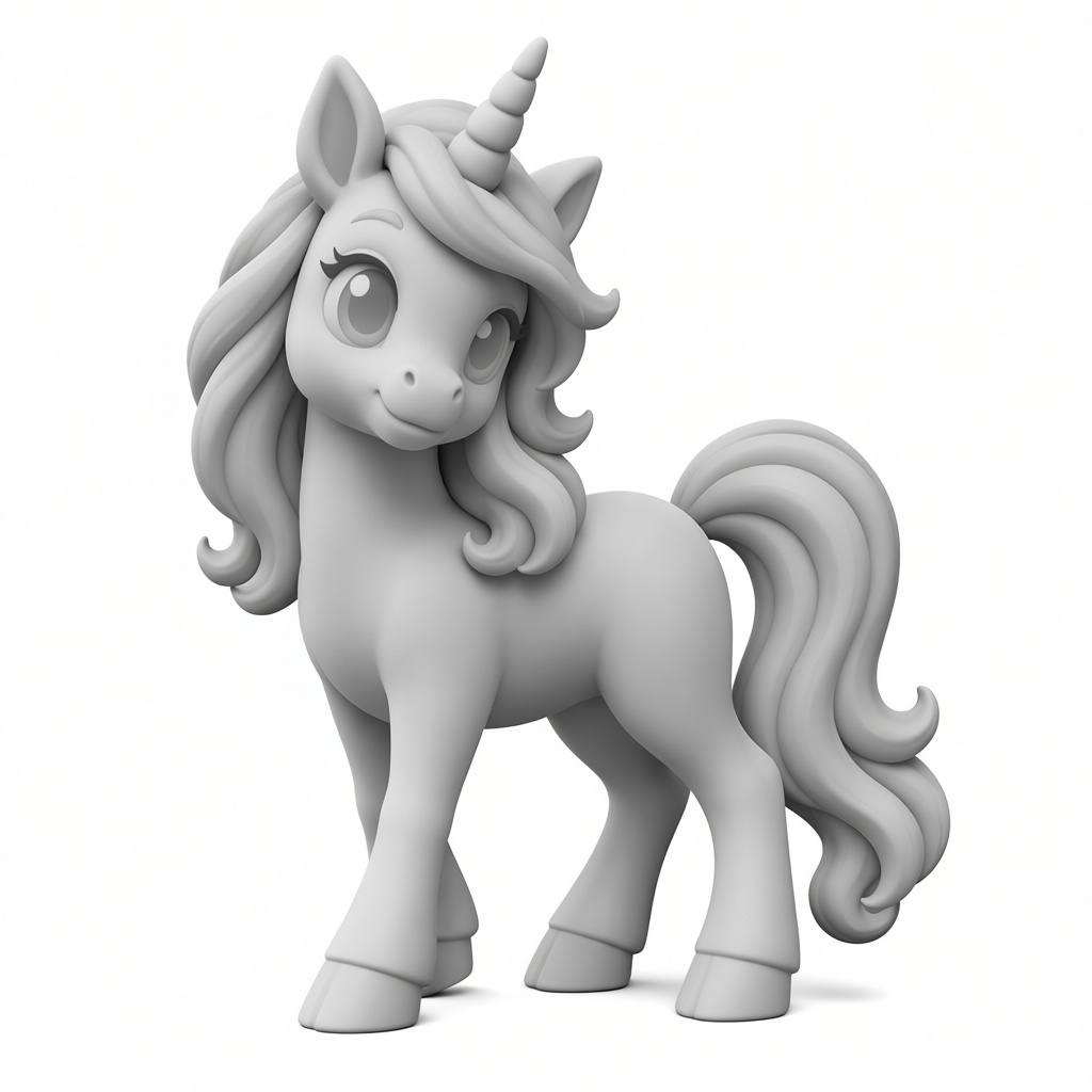 Cute Unicorn Figurine free 3D printable STL