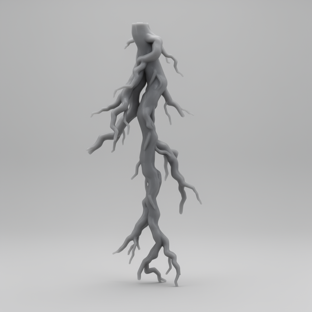 Lightning Bolt Sculpture free 3D printable STL
