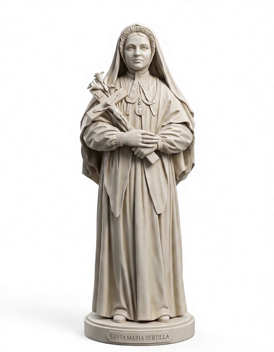 Santa Maria Bertilla Statue free 3D printable STL