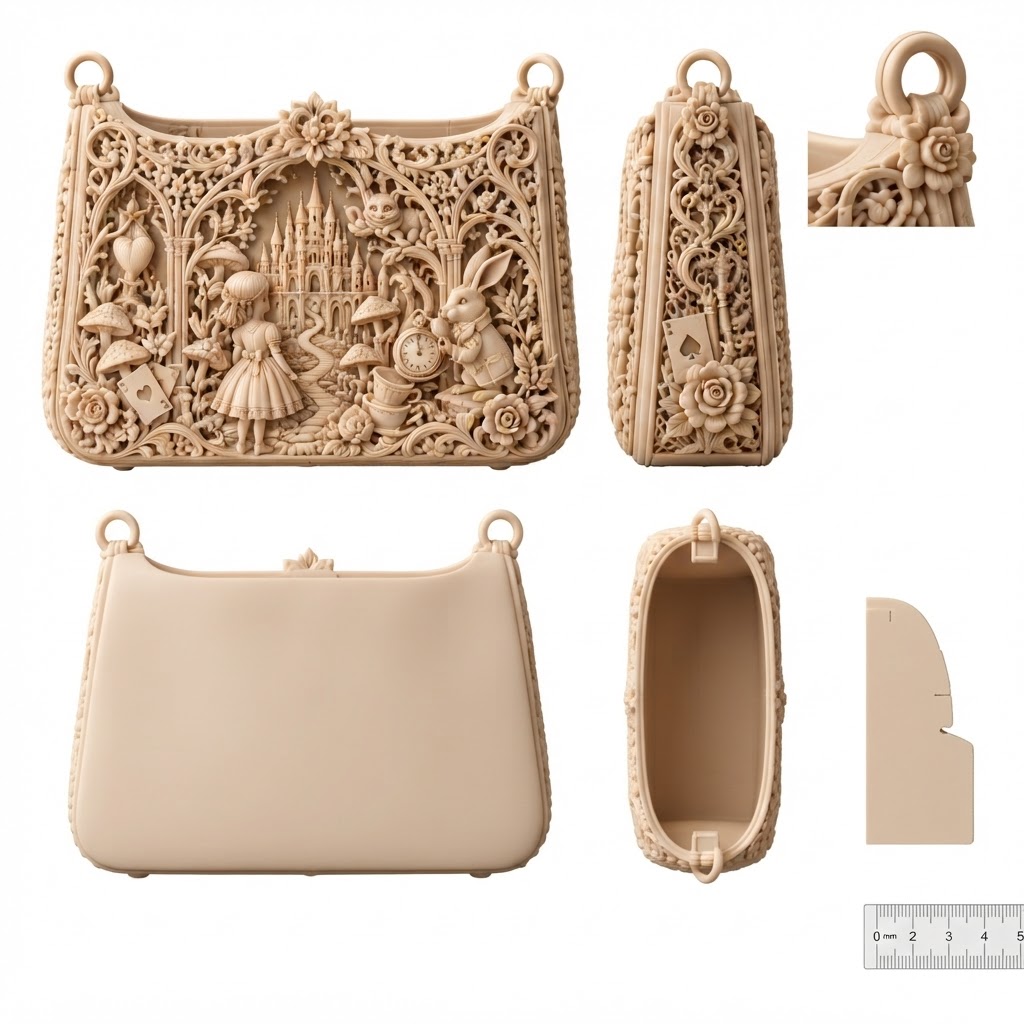 Alice in Wonderland Purse free 3D printable STL