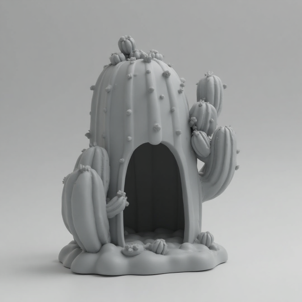 Cactus Hamster Hideout free 3D printable STL