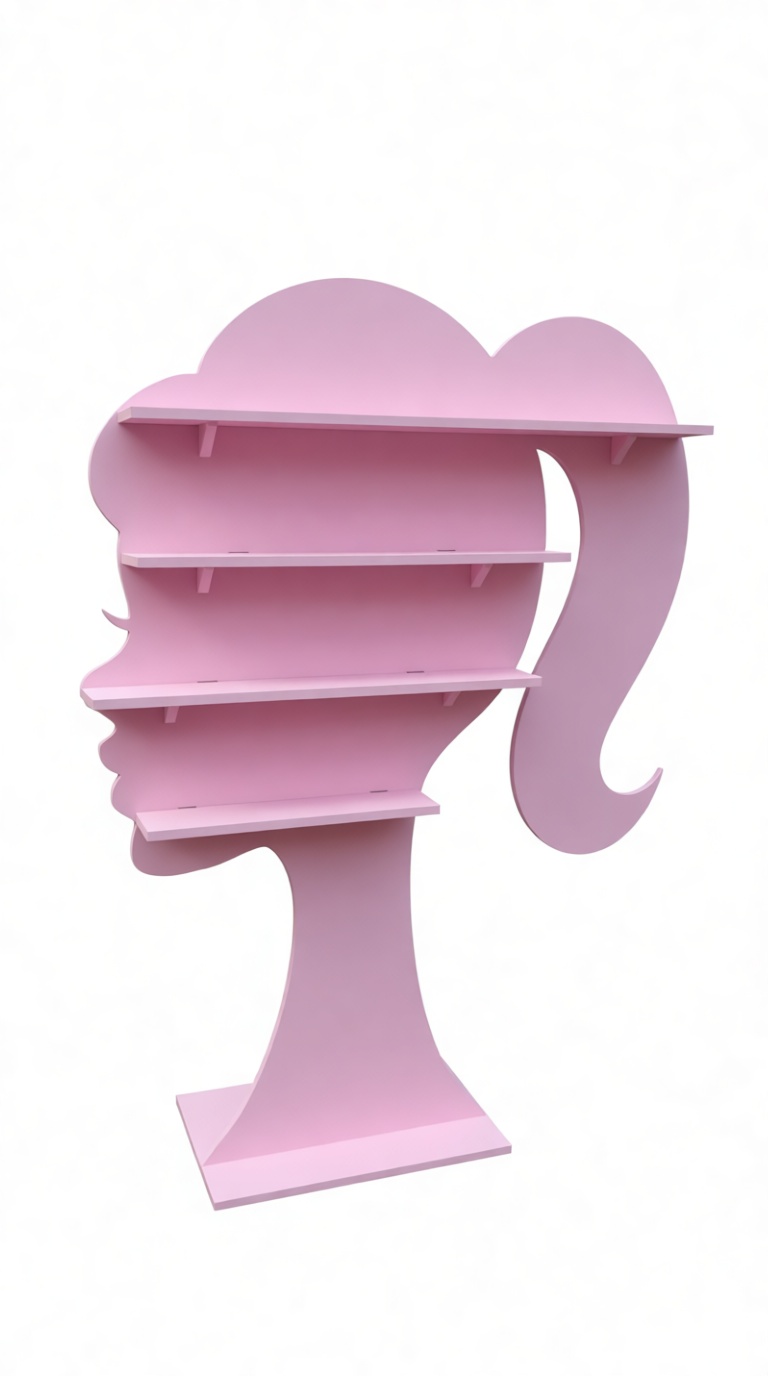 Girl Head Shelf free 3D printable STL