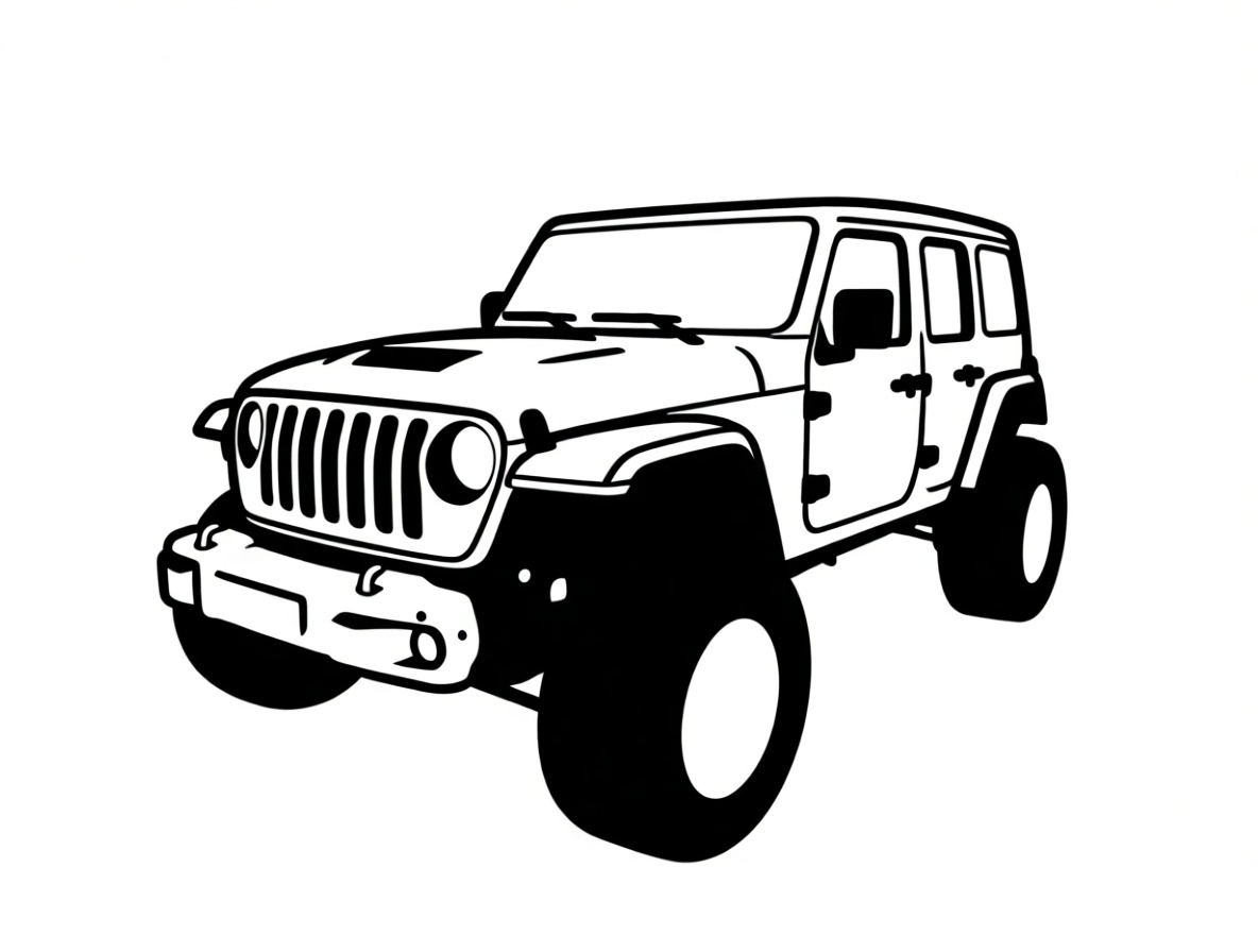 Jeep Wrangler Model free 3D printable STL