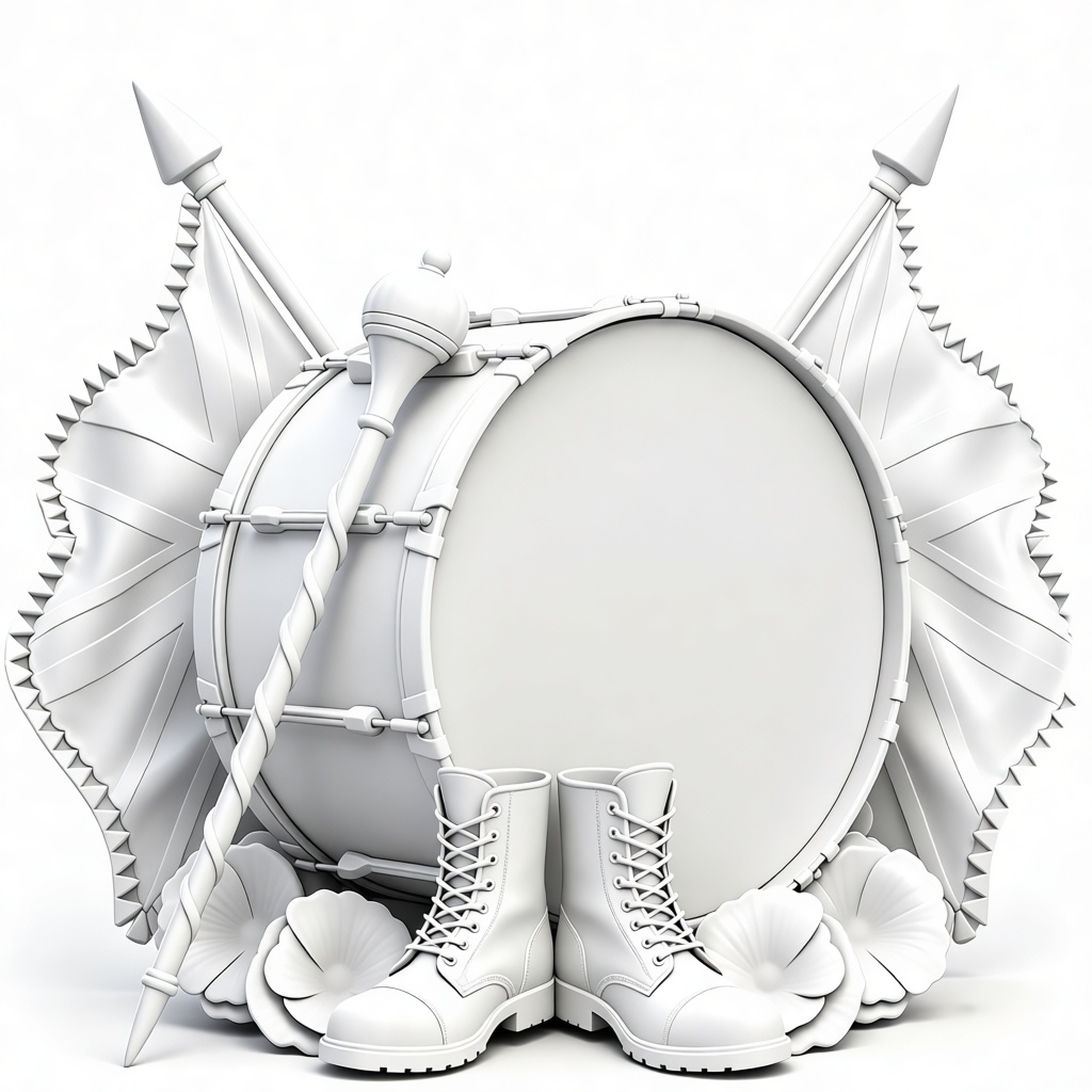 Military Parade Drum Set free 3D printable STL