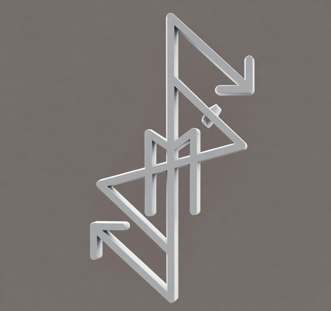 Geometric Arrow Sculpture free 3D printable STL