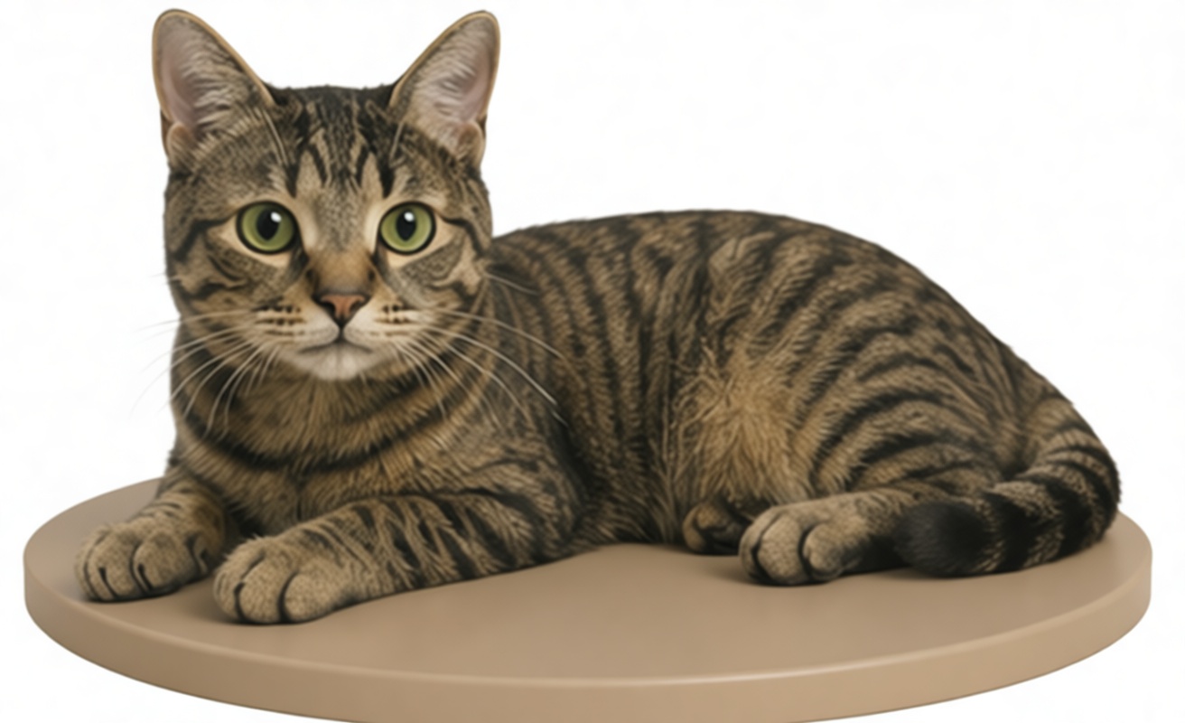 Tabby Cat Figurine free 3D printable STL
