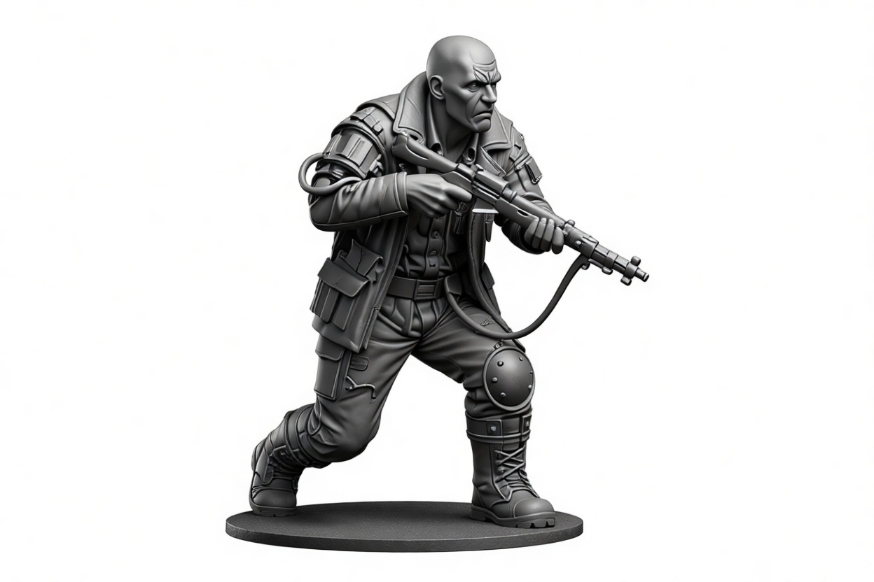 Tactical Soldier Miniature free 3D printable STL