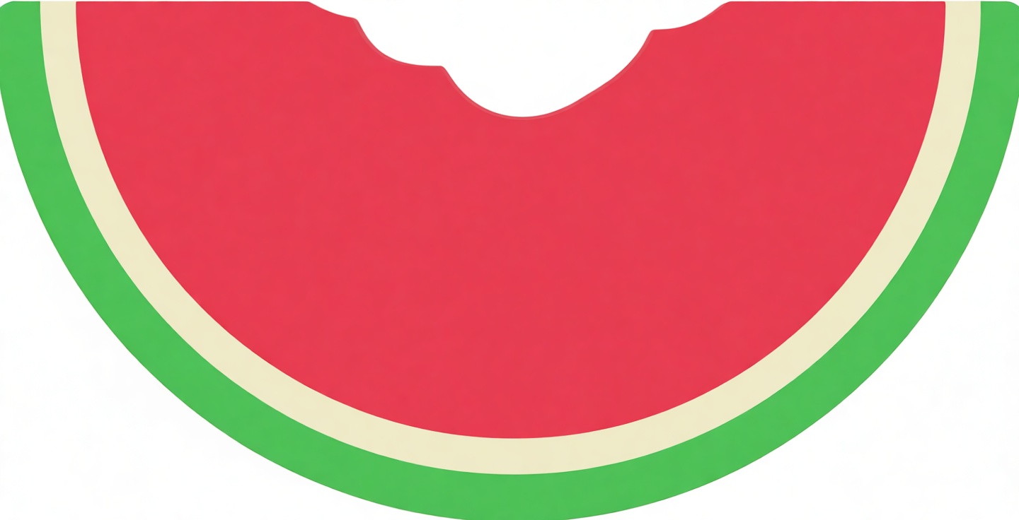Watermelon Slice Model free 3D printable STL