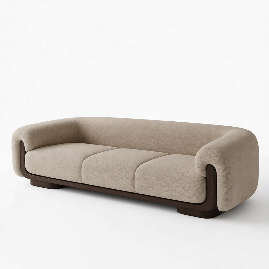 Modern Beige Sofa Model free 3D printable STL