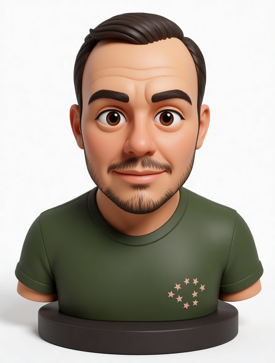 Smiling Man Bust free 3D printable STL