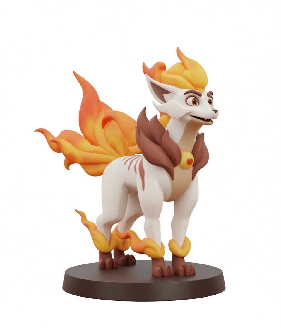 Arcanine Figurine free 3D printable STL