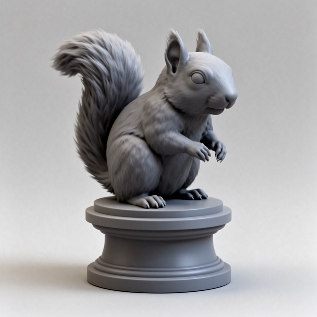 Tailless Squirrel Figurine free 3D printable STL