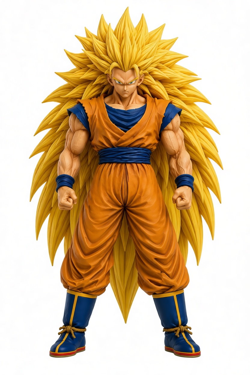 Goku Super Saiyan 3 Figurine free 3D printable STL