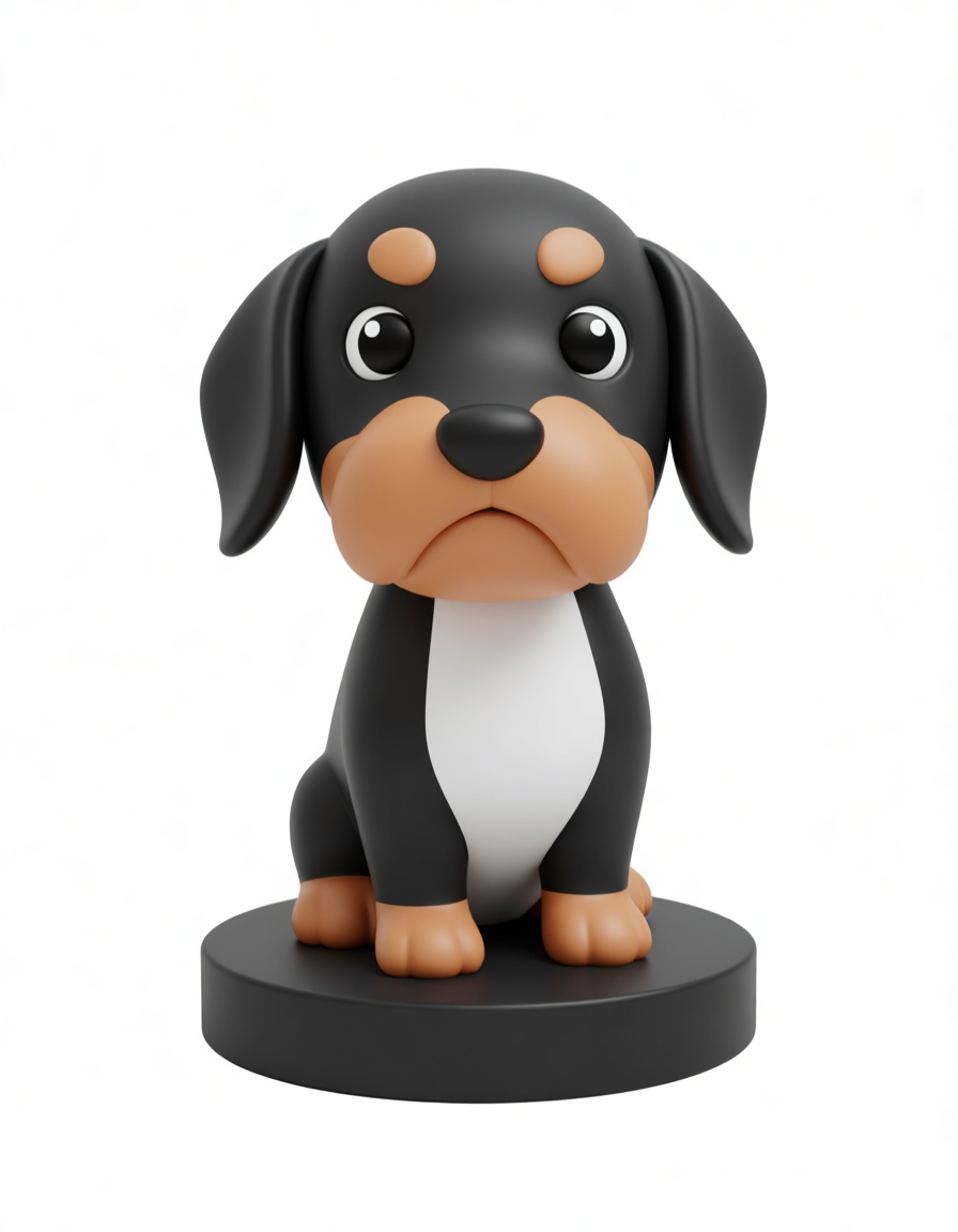 Rottweiler Dog Figurine free 3D printable STL