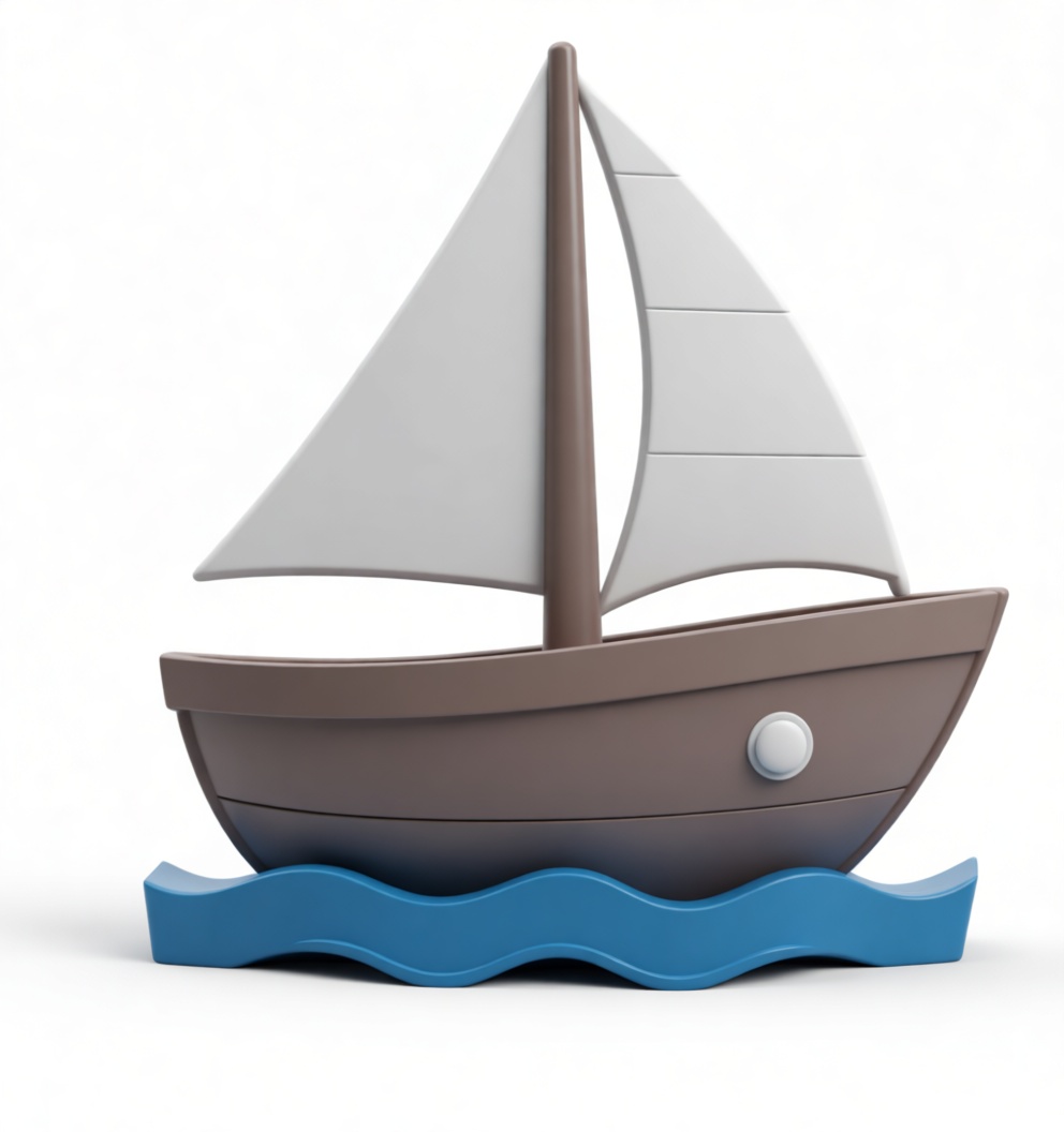 Simple Sailboat Model free 3D printable STL