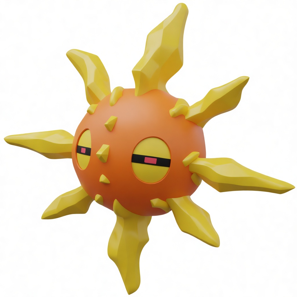Solrock Pokémon Figurine free 3D printable STL