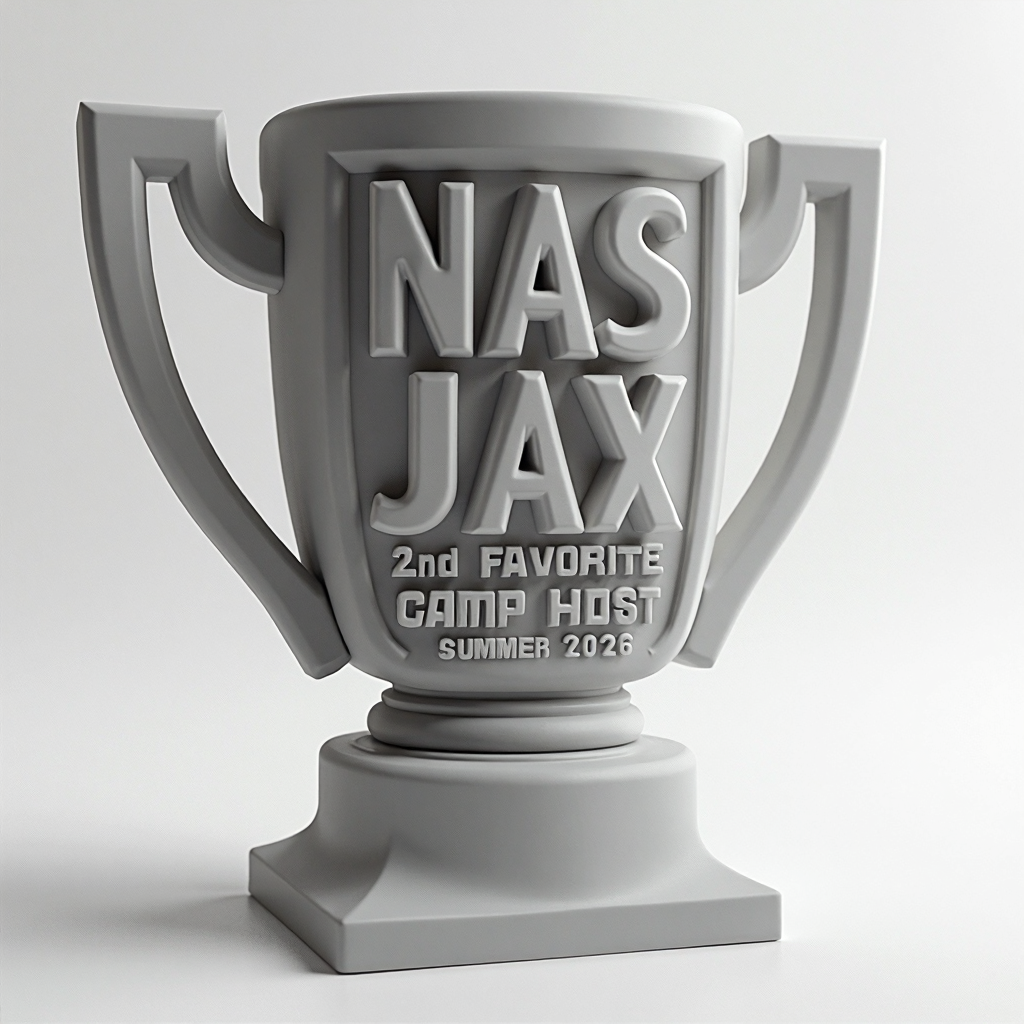 2nd Place Camp Host Trophy free 3D printable STL