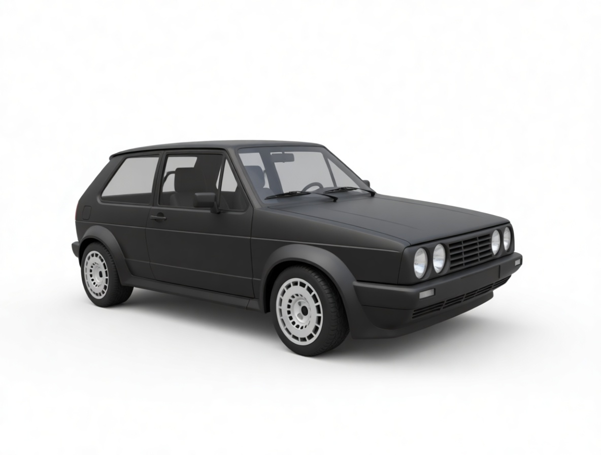 Volkswagen Golf Mk2 Model free 3D printable STL