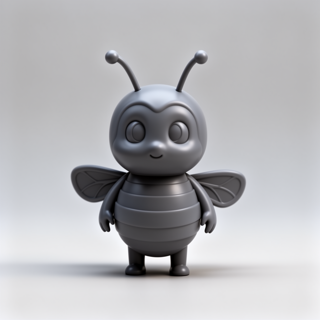 Cute Cartoon Bee Figurine free 3D printable STL