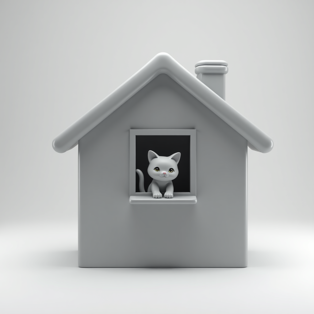 Cat by Window free 3D printable STL