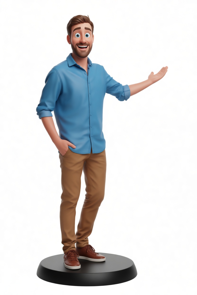 Casual Man Figurine free 3D printable STL