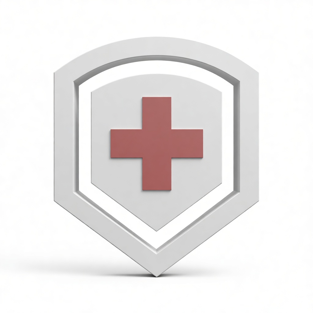 Red Cross Shield Emblem free 3D printable STL