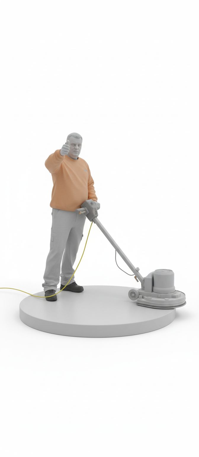 Floor Polisher Worker Figurine free 3D printable STL