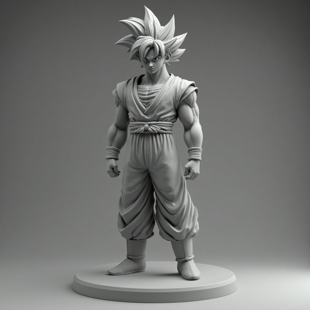 Goku Dragon Ball Figurine free 3D printable STL