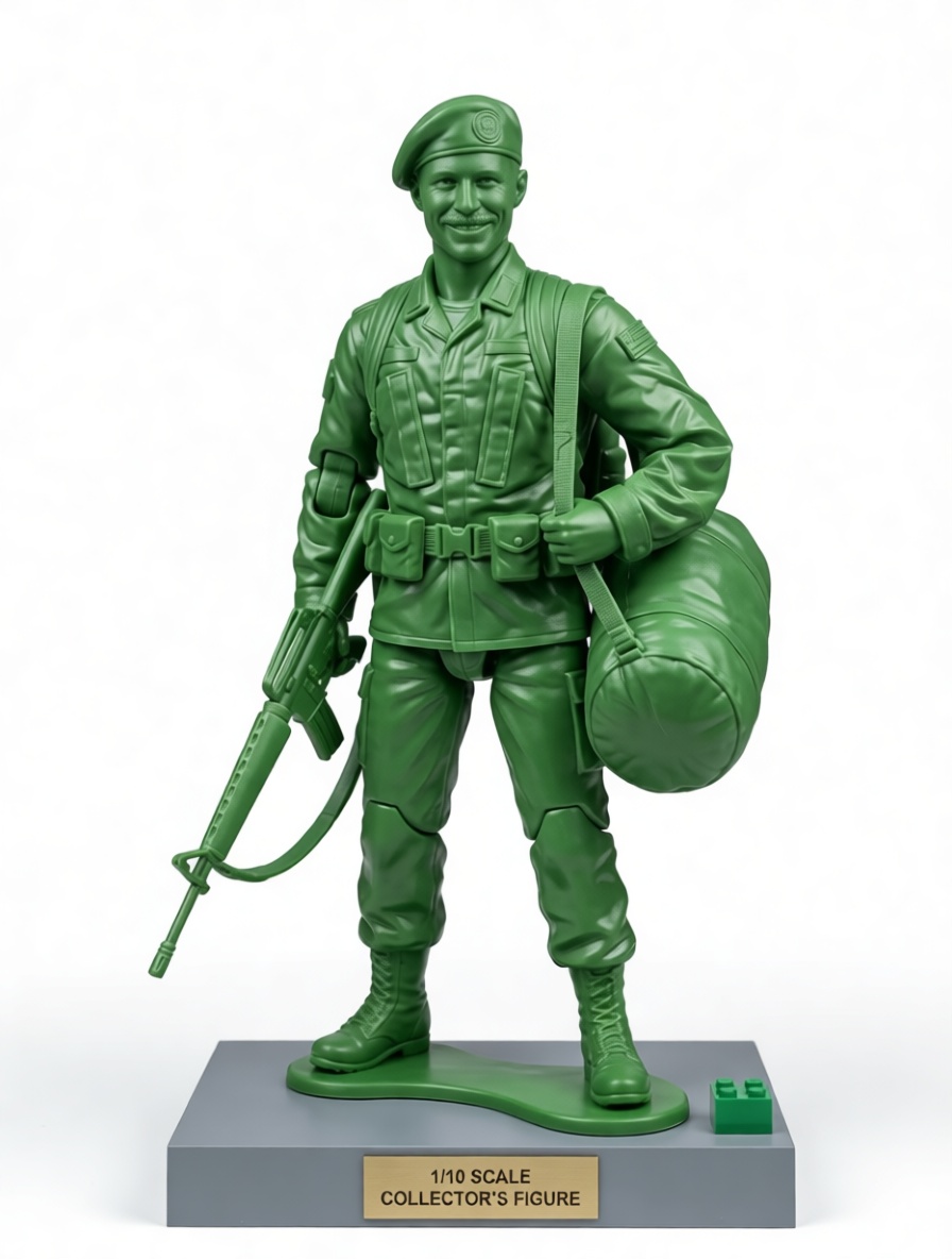 Army Infantry Soldier Figurine free 3D printable STL
