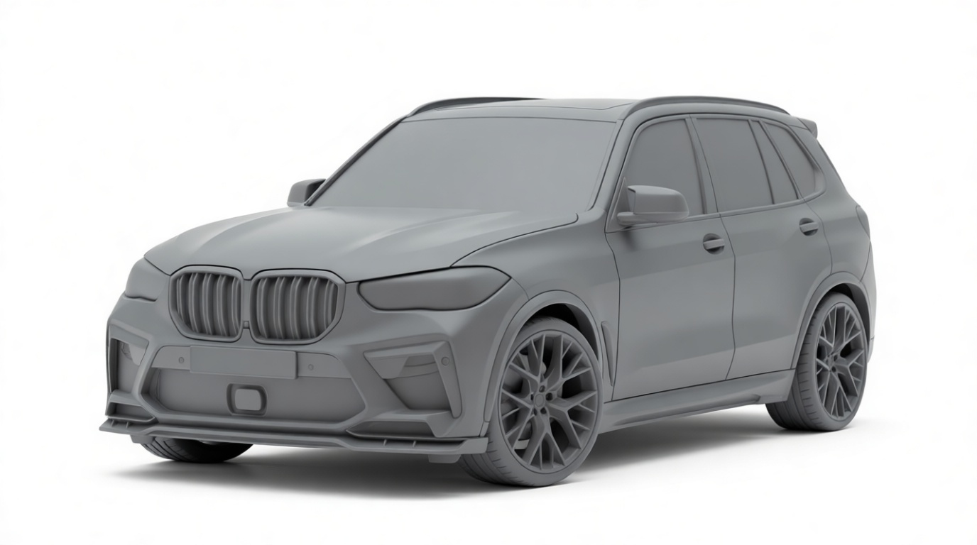 BMW X5 SUV Model free 3D printable STL