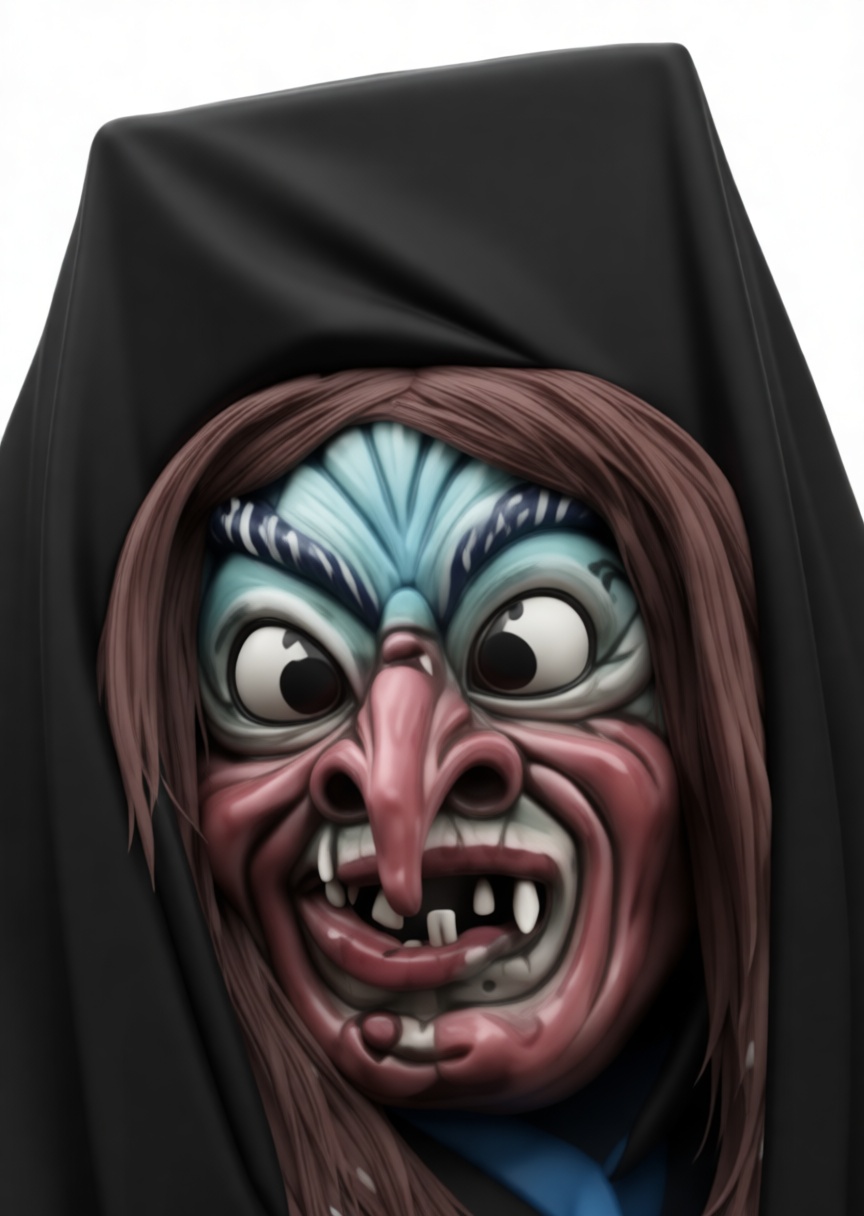 Witch Mask Figurine free 3D printable STL