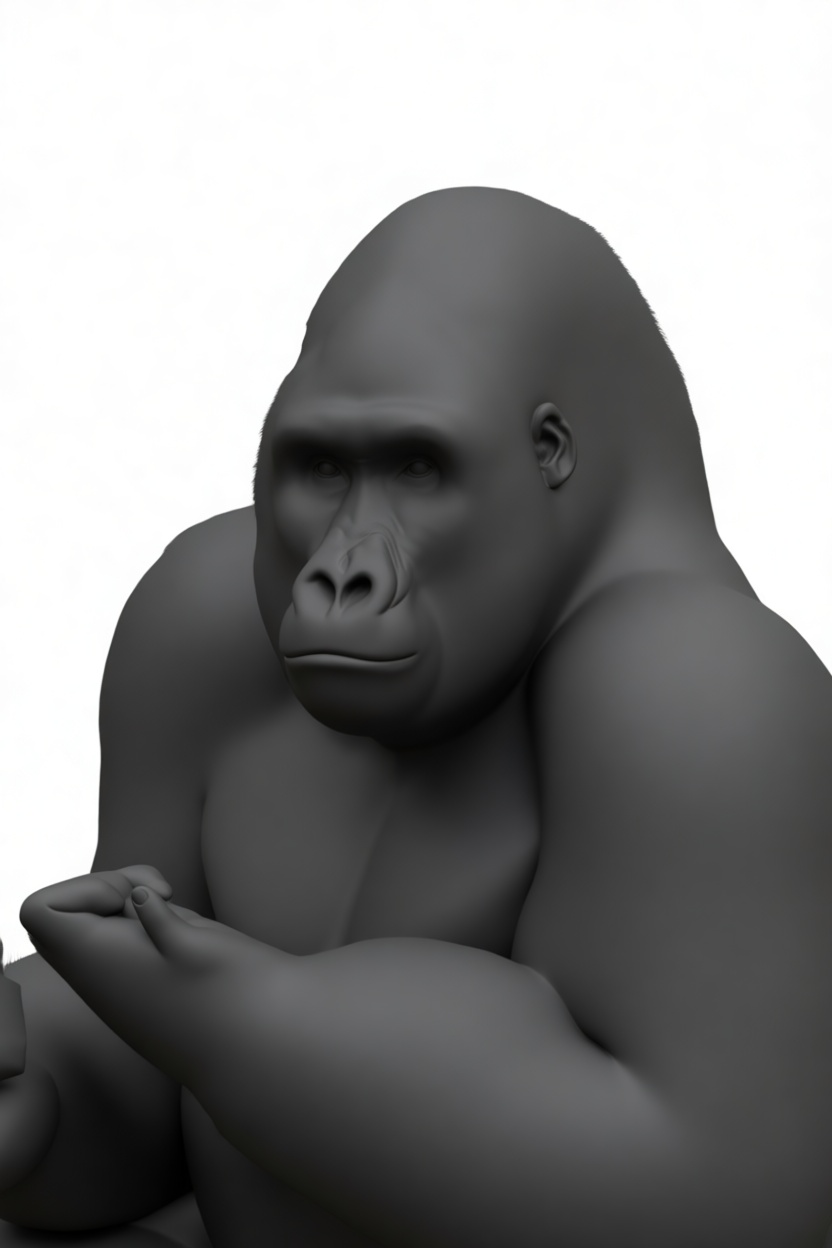 Gorilla Bust free 3D printable STL