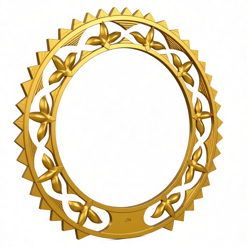 Floral Decorative Frame free 3D printable STL