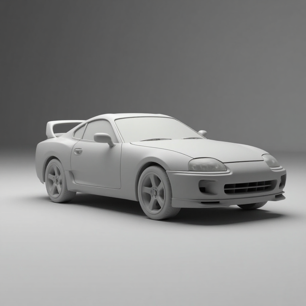 Toyota Supra MK4 Model free 3D printable STL