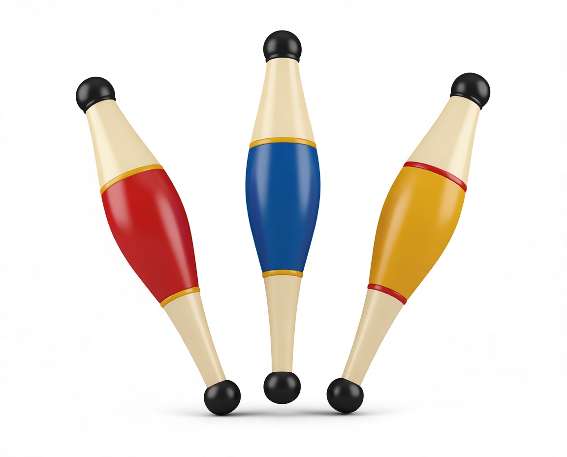 Juggling Clubs Set free 3D printable STL