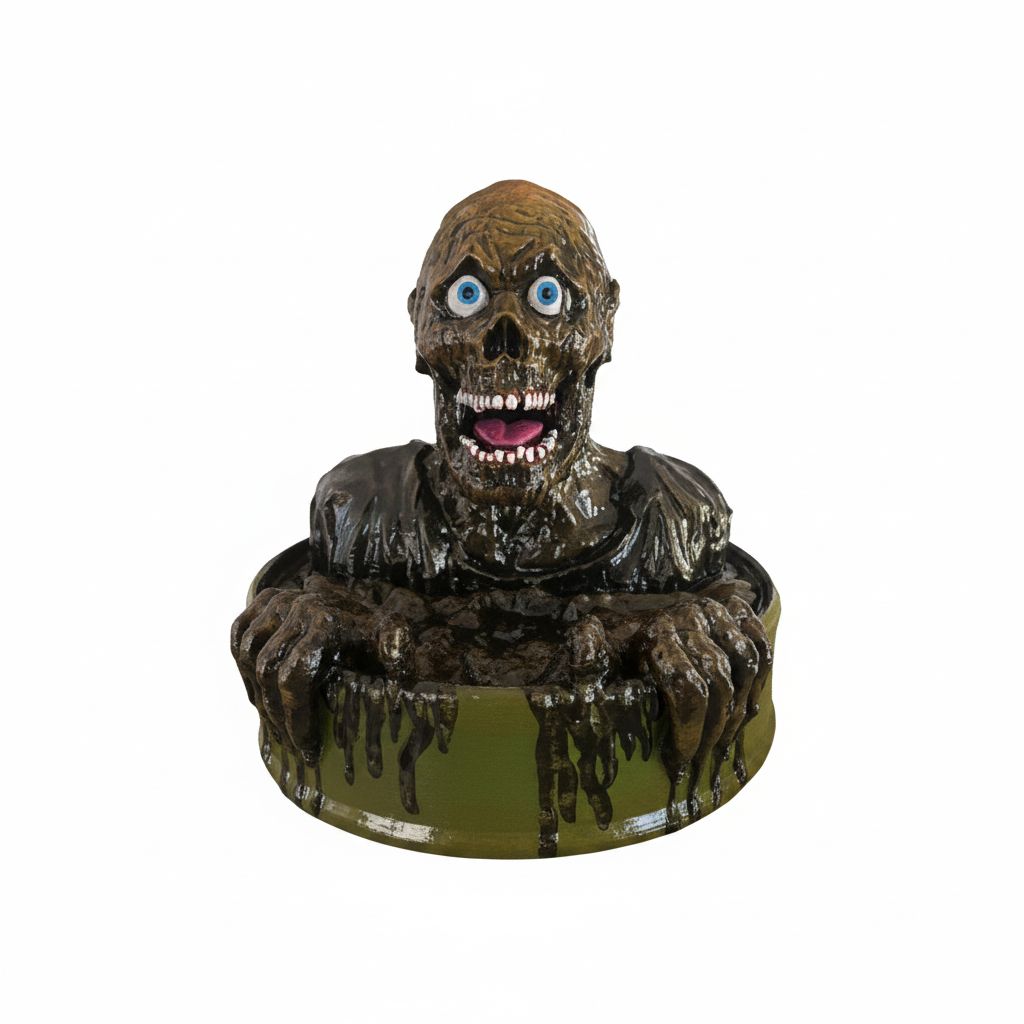 Creepy Zombie Bust free 3D printable STL