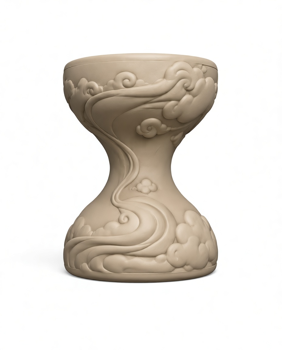 Cloud Pattern Vase free 3D printable STL
