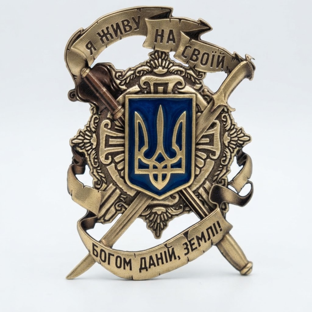 Ukrainian Coat of Arms Emblem free 3D printable STL